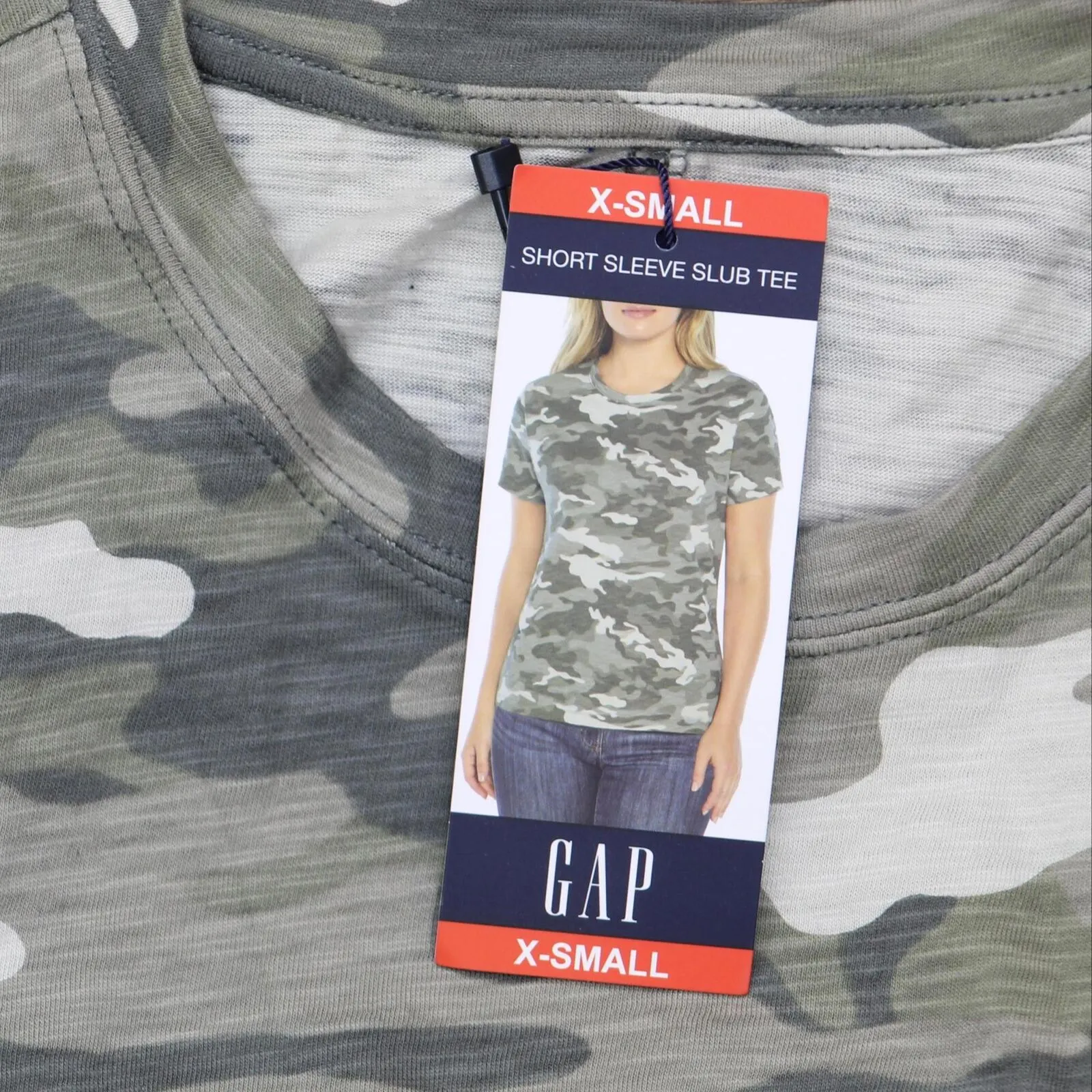 Gap Women's Relaxed Fit Short Sleeve Cotton Slub Basic Tee QLT5511S