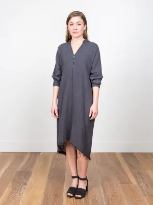 gauze dress - grey