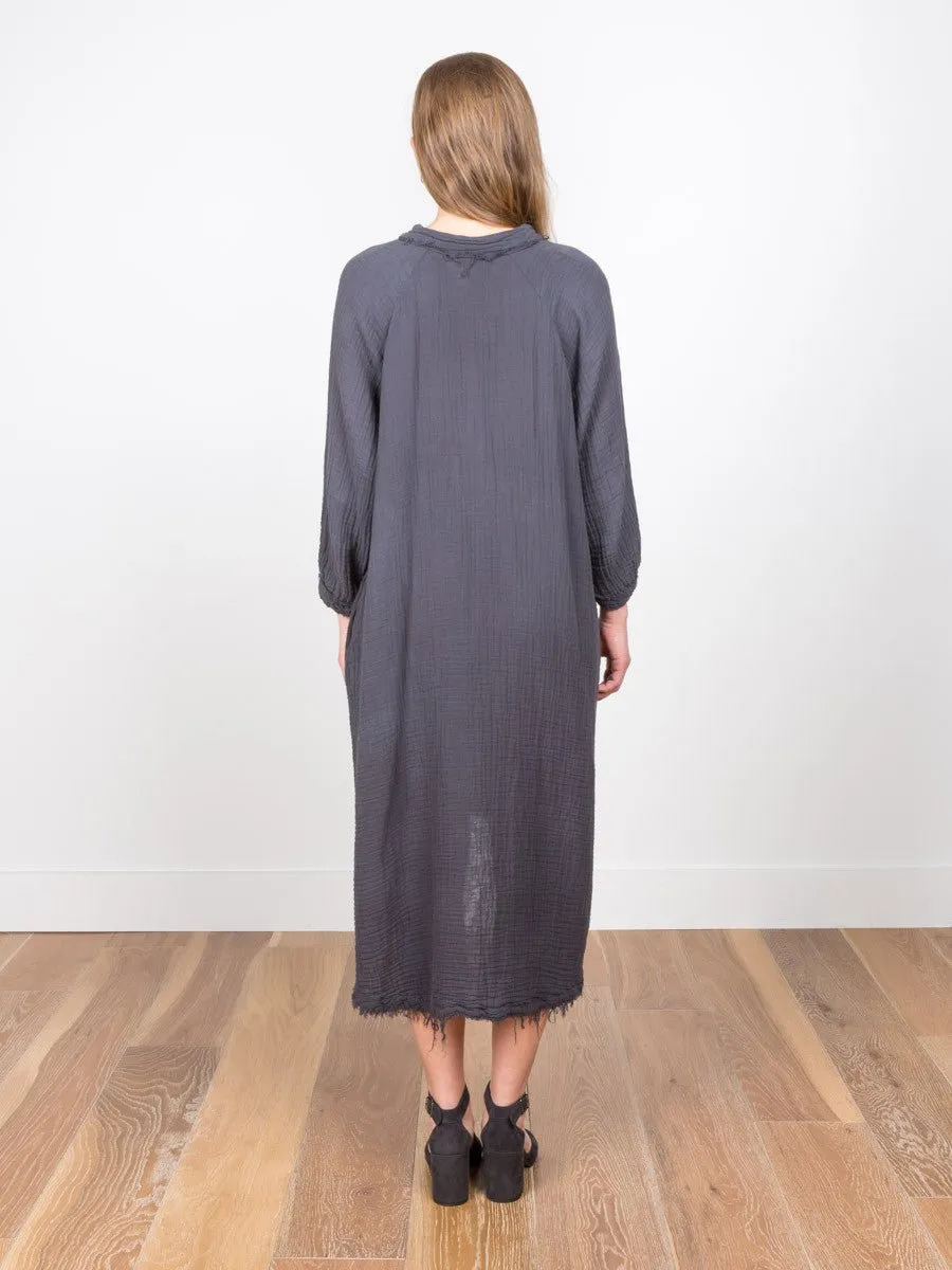 gauze dress - grey