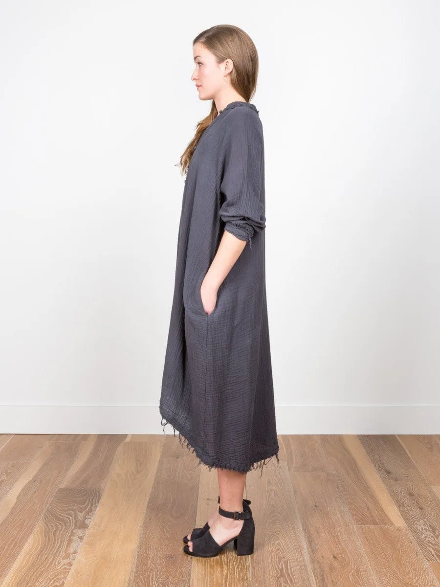 gauze dress - grey