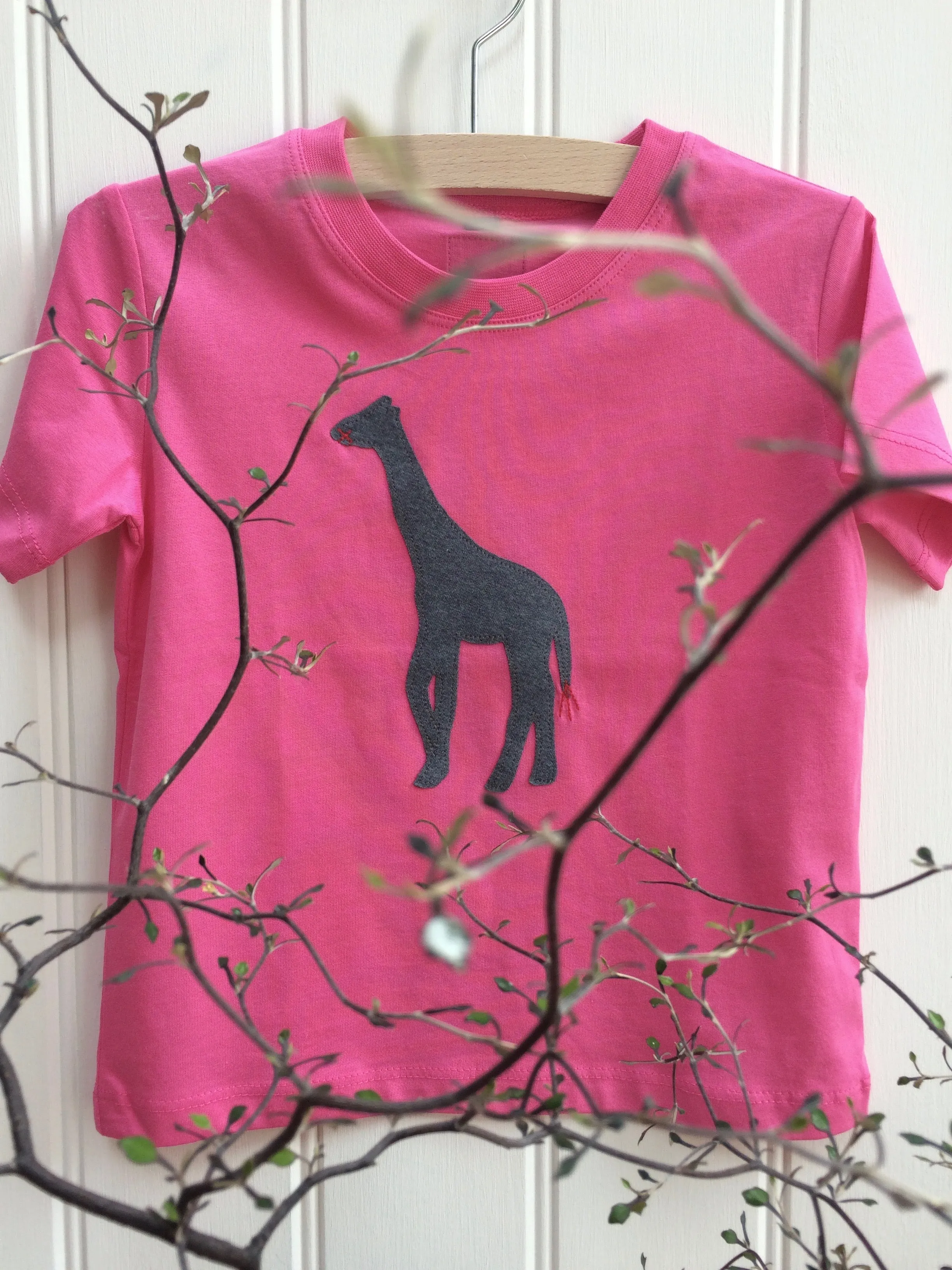 Giraffe T-shirt - Pink