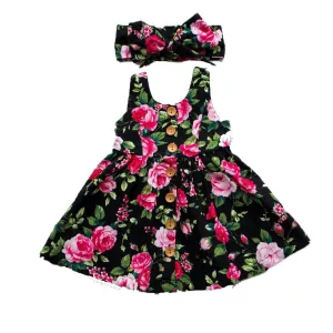 GIRL ROSE DRESS