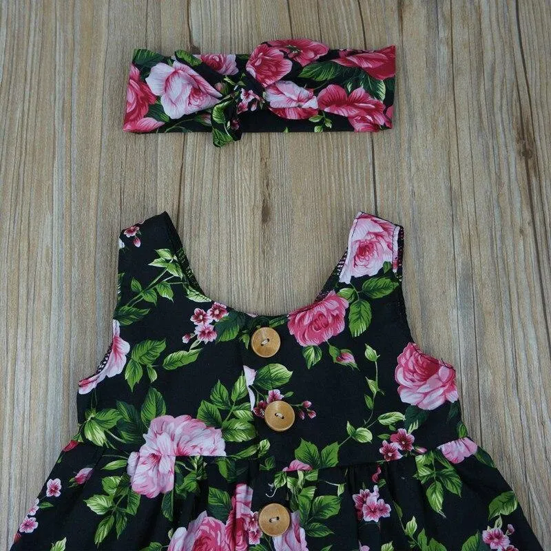 GIRL ROSE DRESS