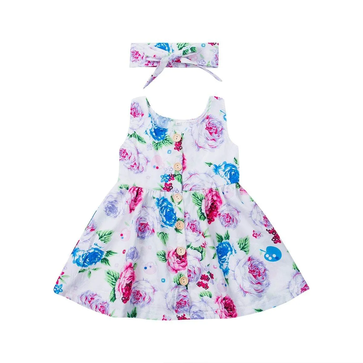 GIRL ROSE DRESS