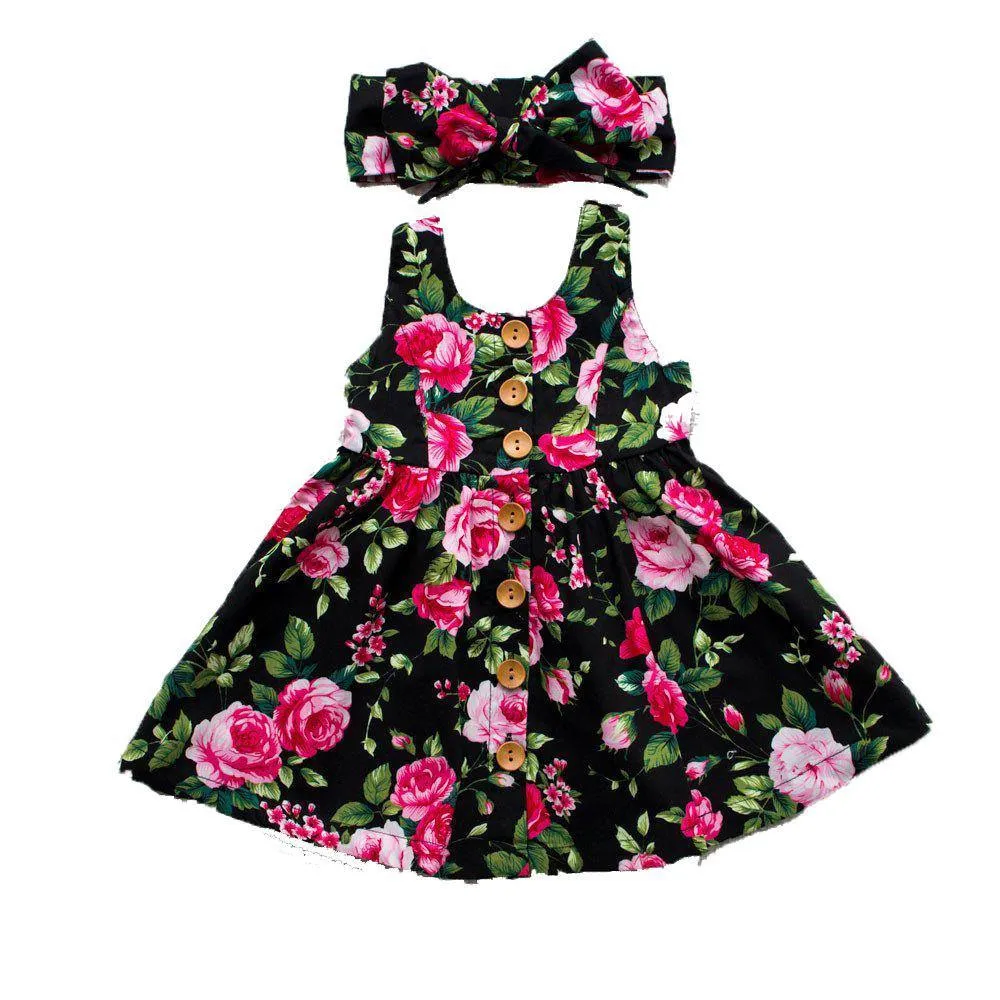GIRL ROSE DRESS