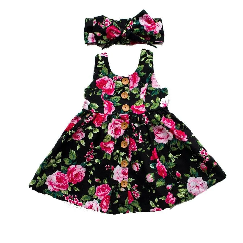 GIRL ROSE DRESS