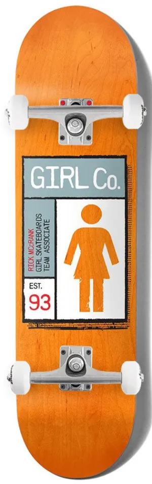 Girl Skateboard Gridbox Rick McCrank x Venom Custom Complete Skateboard - 8.5"