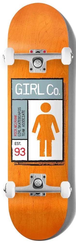 Girl Skateboard Gridbox Rick McCrank x Venom Custom Complete Skateboard - 8.5"