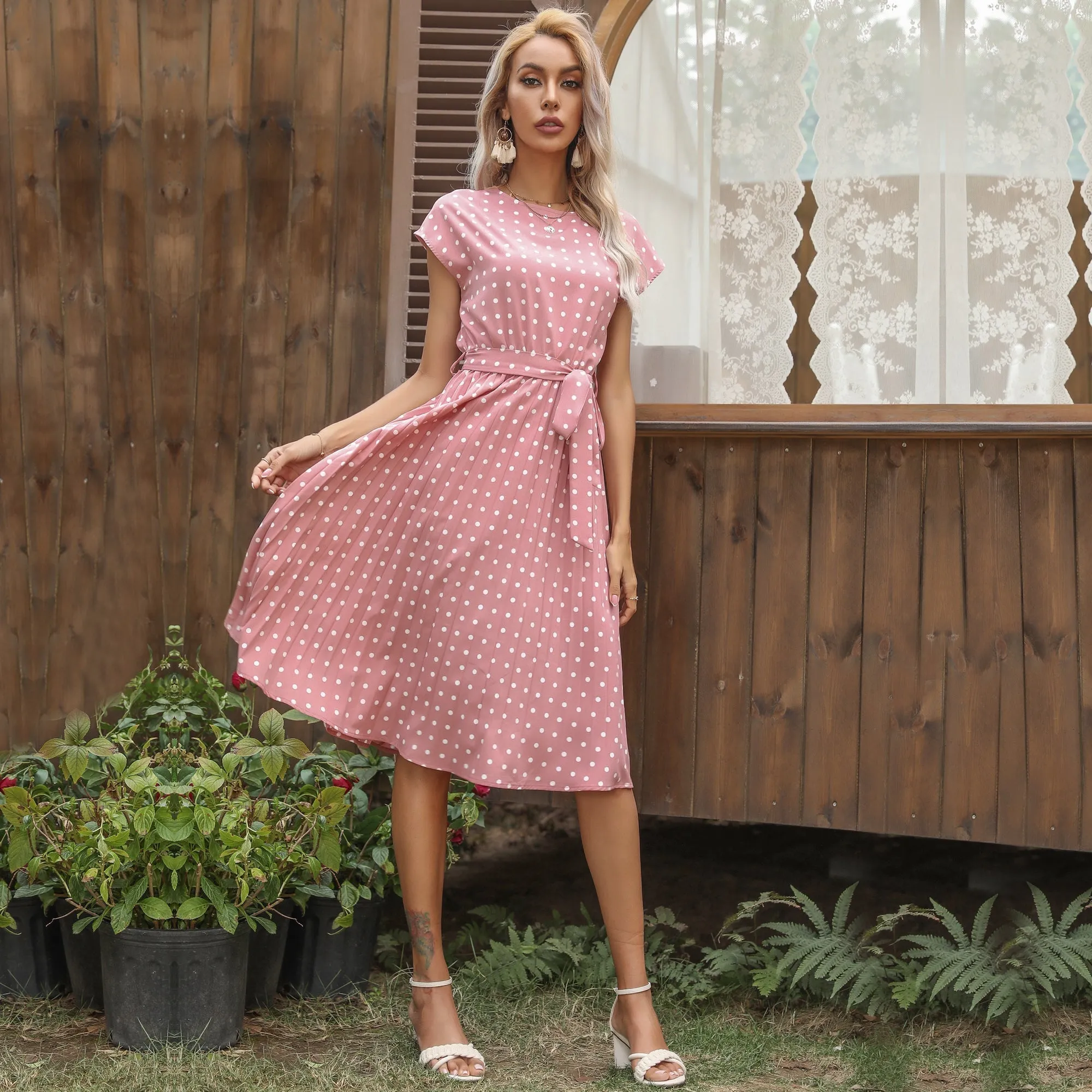 Given Spot Dress - Pink