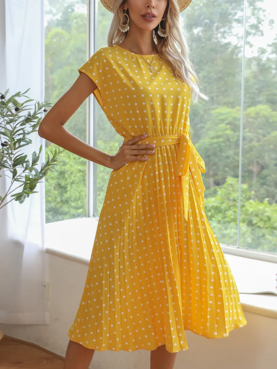 Given Spot Dress - Yellow