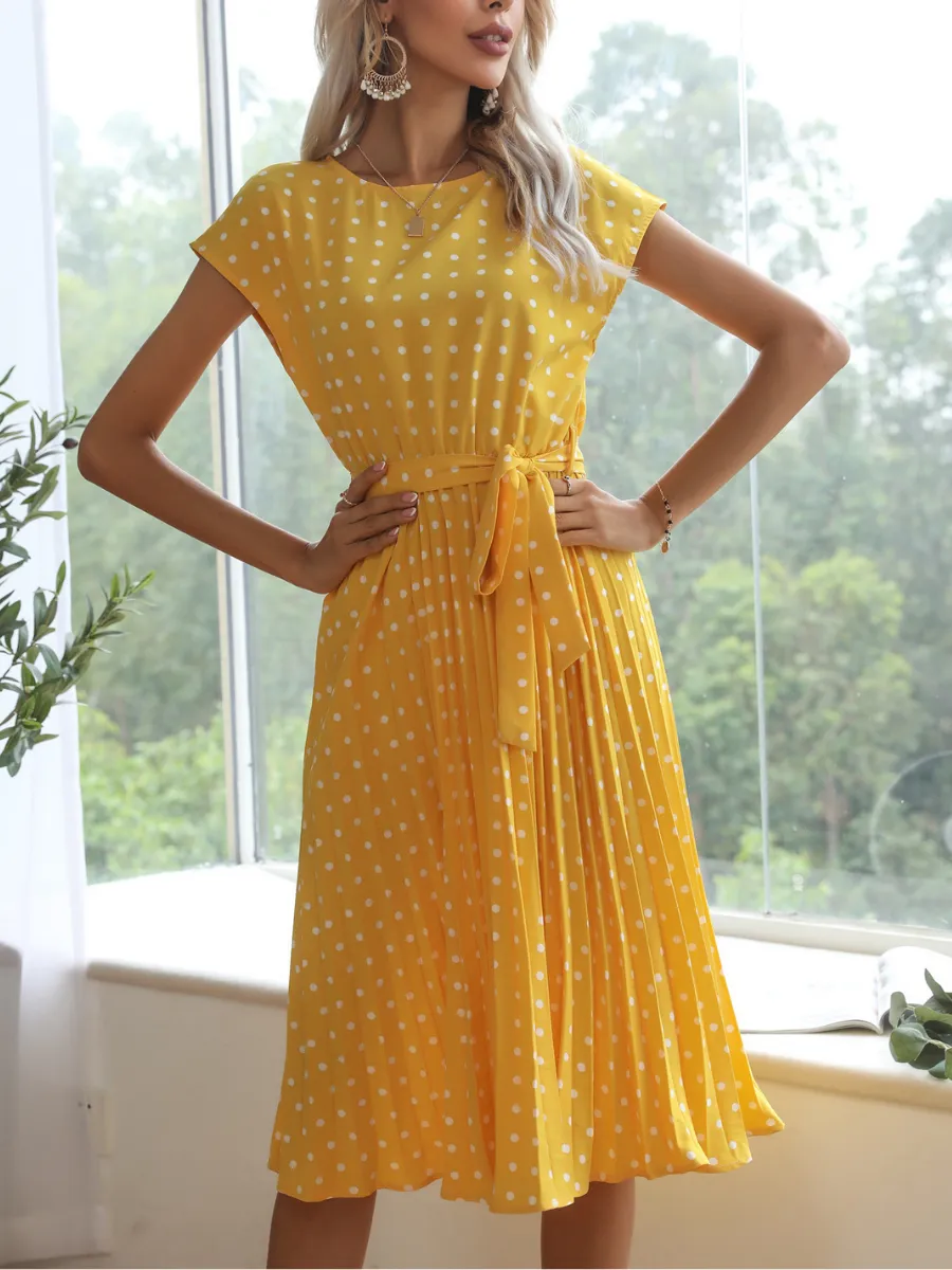 Given Spot Dress - Yellow