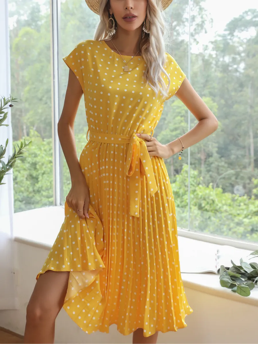 Given Spot Dress - Yellow