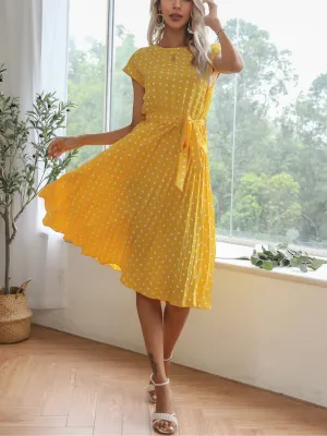 Given Spot Dress - Yellow