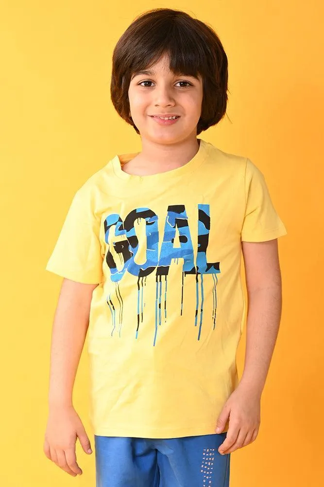 GOAL SHORT SLEEVES - T-SHIRT - YELLOW