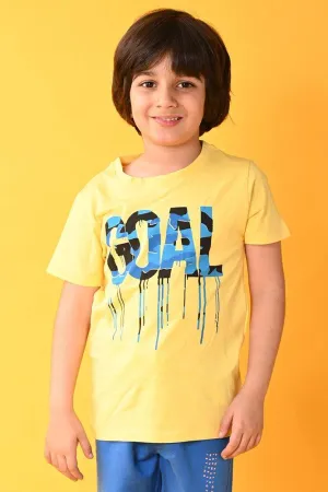 GOAL SHORT SLEEVES - T-SHIRT - YELLOW