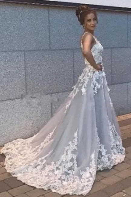 Gorgeous Sleeveless Sweetheart Prom Dresses With Lace Long