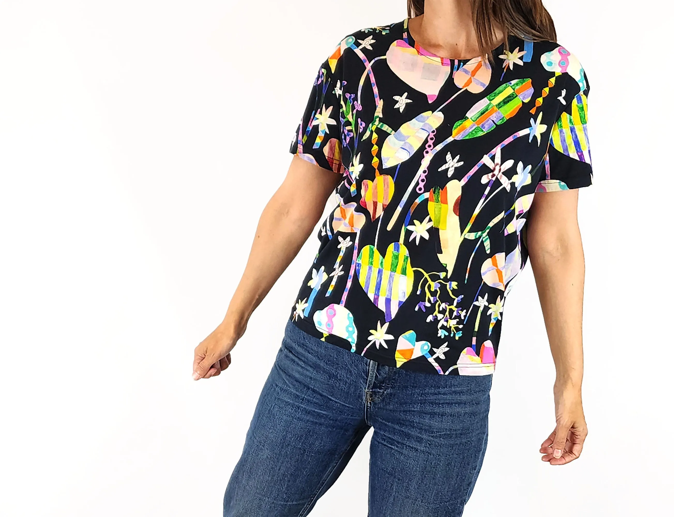 Gorman unique colourful tee shirt size 8