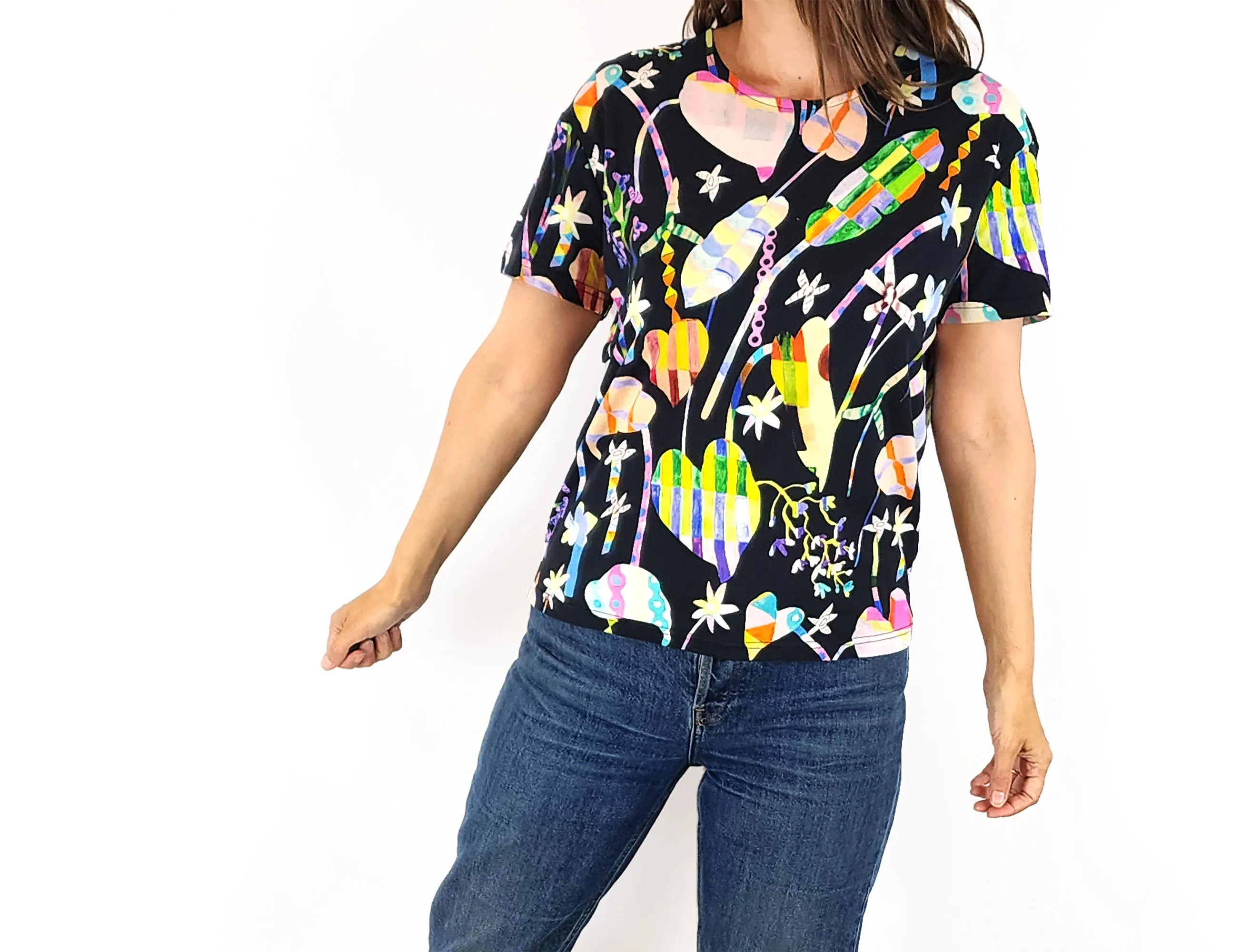 Gorman unique colourful tee shirt size 8