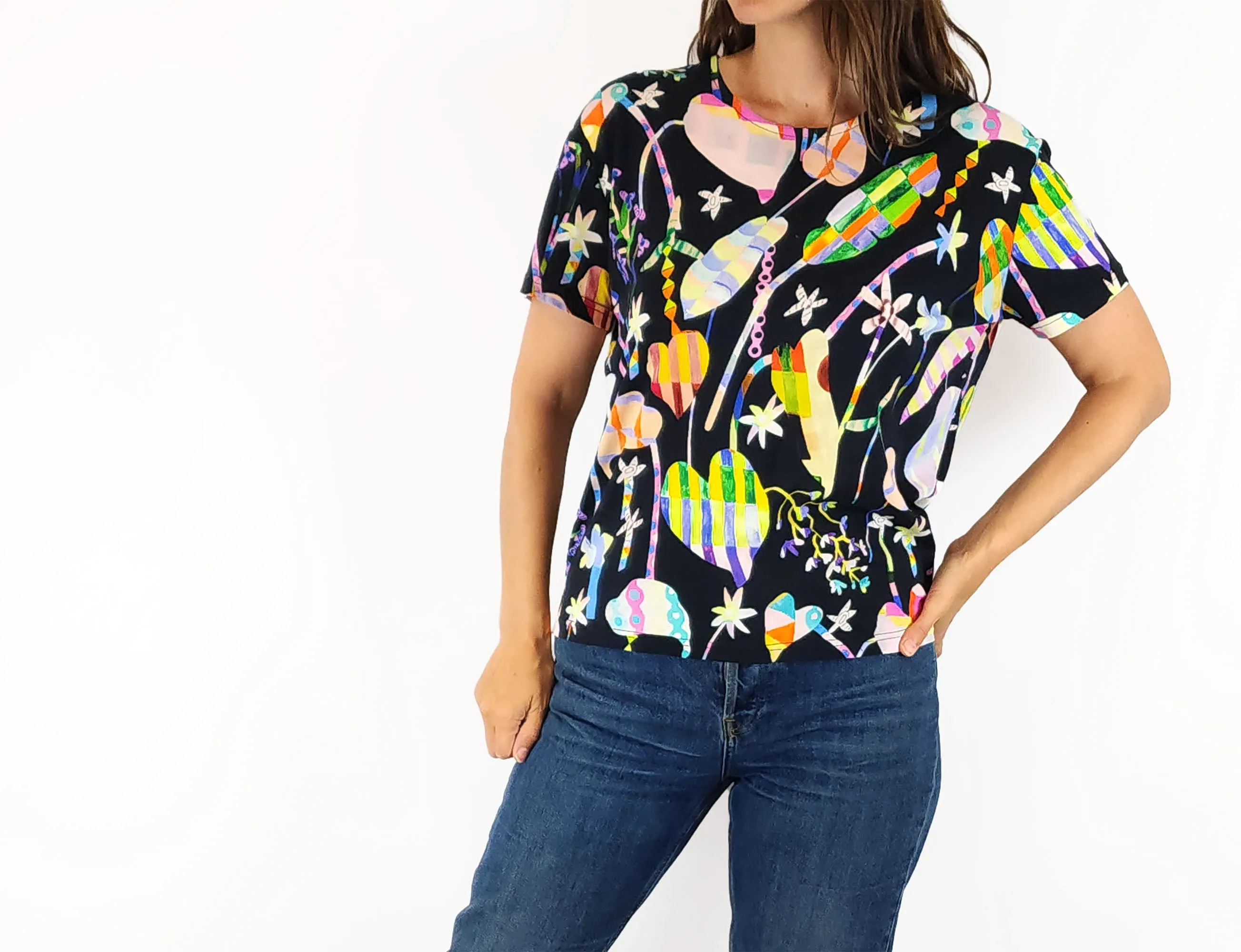 Gorman unique colourful tee shirt size 8