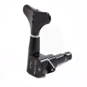 GraphTech RATIO Bass Guitar 2 2 Key Machine Heads ~ Black