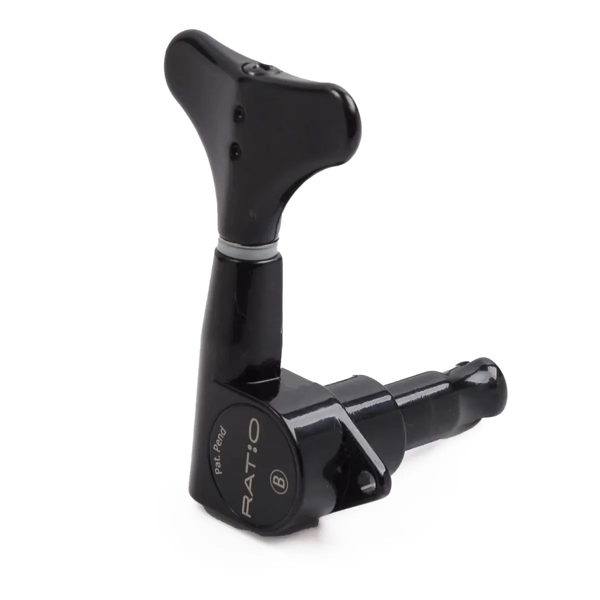 GraphTech RATIO Bass Guitar 4-in-Line Key Machine Heads ~ Black