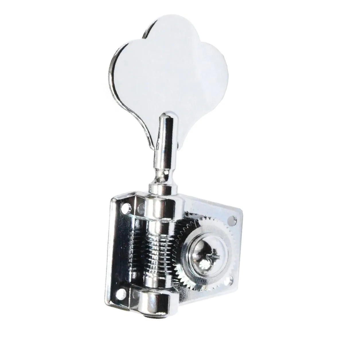 GraphTech RATIO Bass Guitar Machine Heads ~ 4 1 ~ Clover ~ Chrome