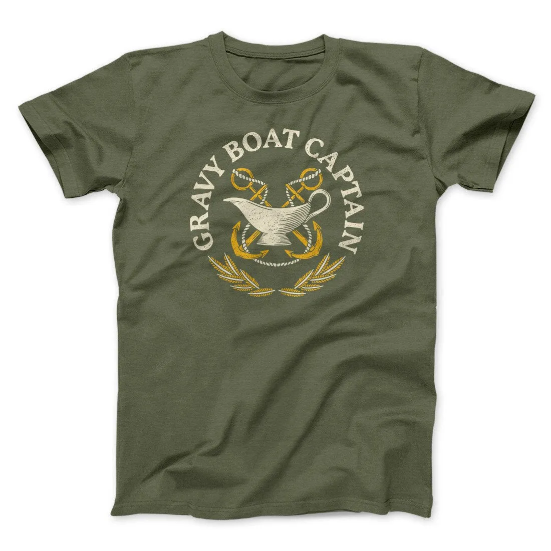 Gravy Boat Captain Funny Thanksgiving Men/Unisex T-Shirt