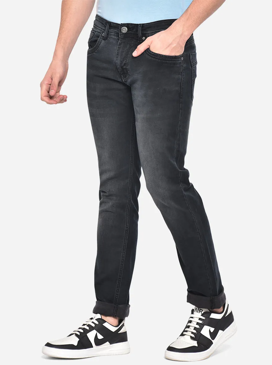 Grey Washed Slim Fit Jeans | JadeBlue