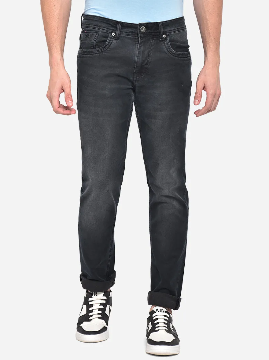 Grey Washed Slim Fit Jeans | JadeBlue
