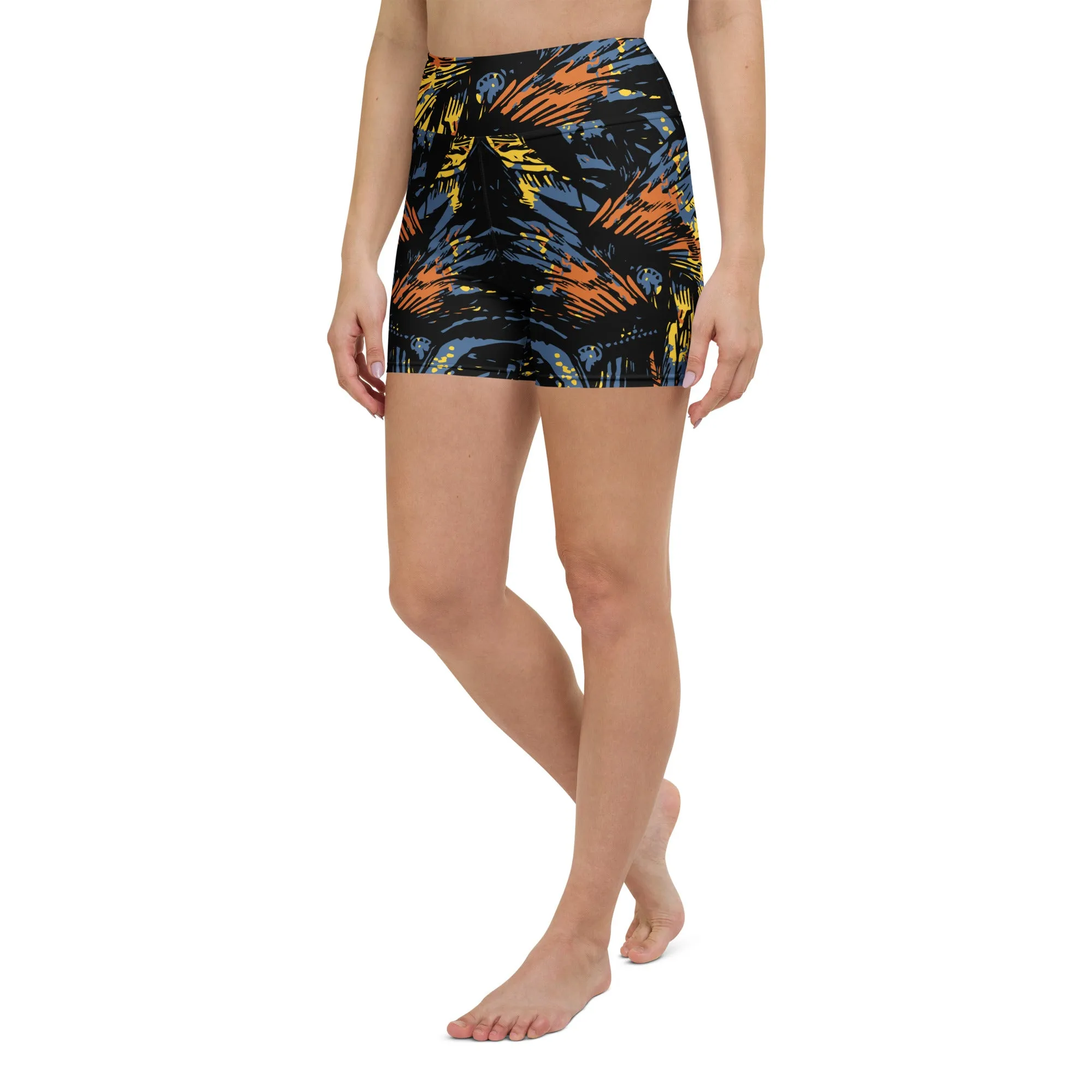 Grunge Spirit Featherstorm Yoga Shorts
