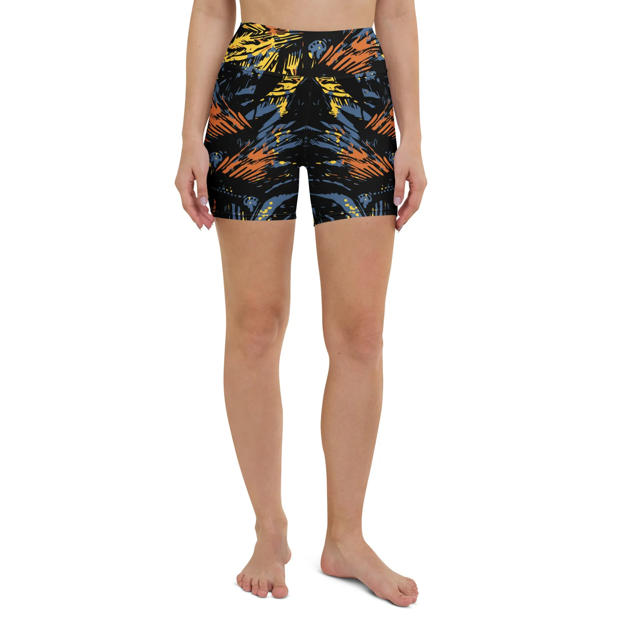 Grunge Spirit Featherstorm Yoga Shorts