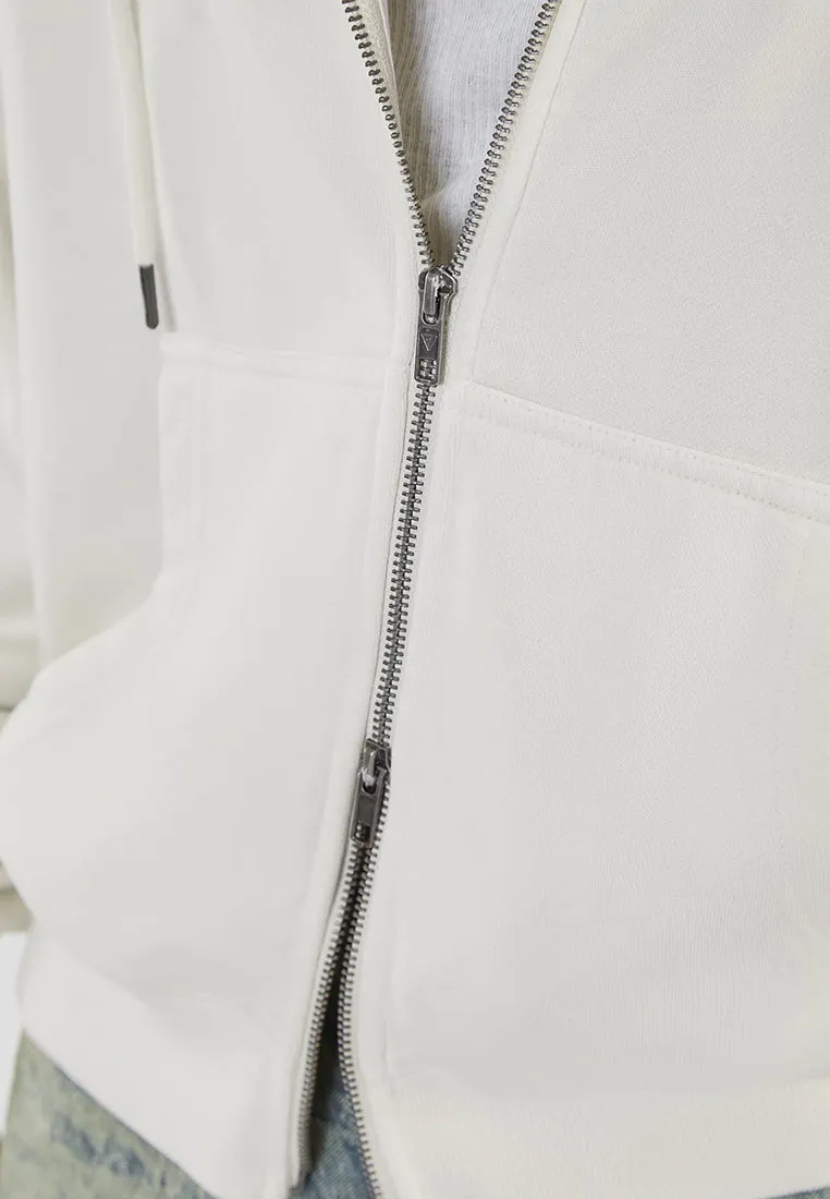 GUESS Originals Stacked Logo Zip-Up Hoodie