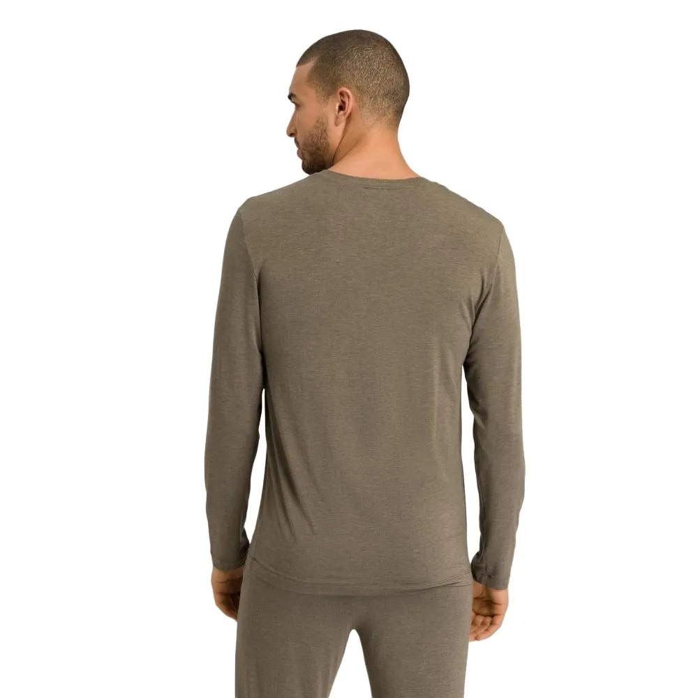 Hanro Men's Casuals Long Sleeve V-Neck T-shirt