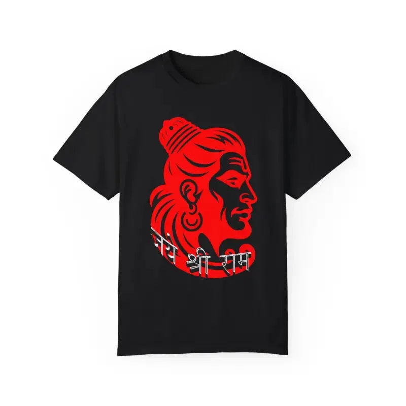 Hanuman Tee Chic Jai Shri Ram Cotton Style