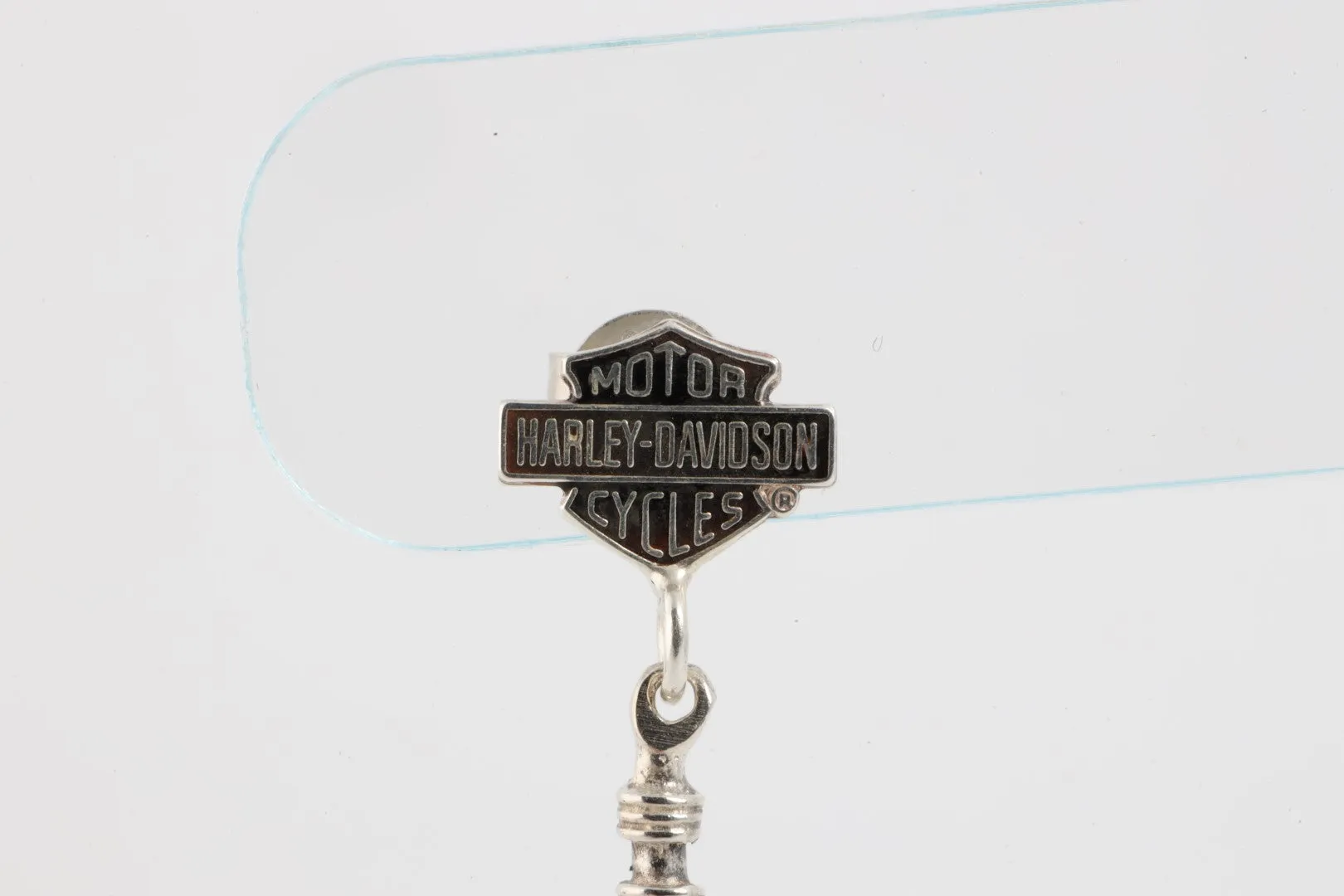 Harley Davidson 925 Silver Feather Dangle Earrings (2.22g.)