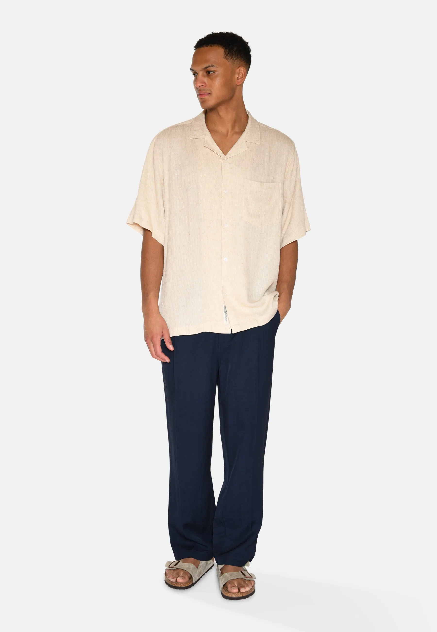 Hayden short sleeved shirt 4223 - Brown Rice