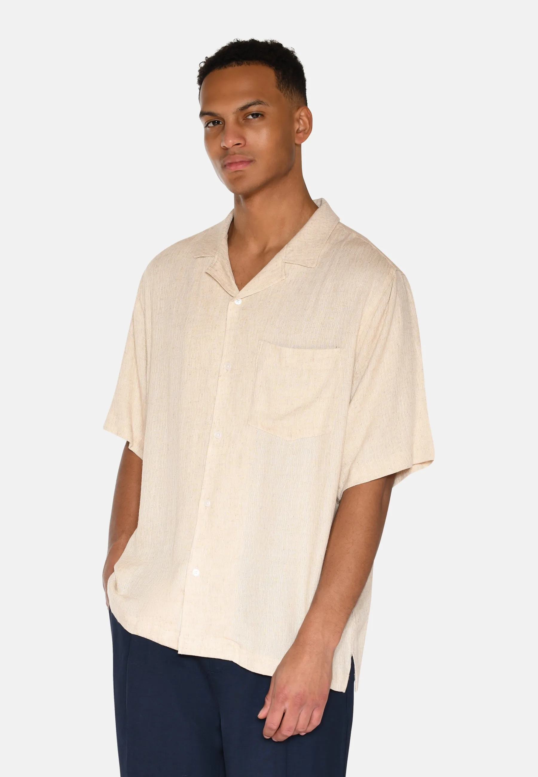 Hayden short sleeved shirt 4223 - Brown Rice