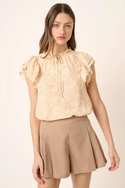Hazel Blues® |  Mittoshop Side Invisible Zipper Pleated Shorts