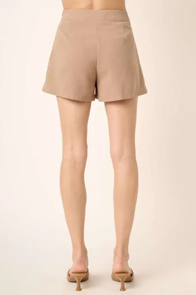 Hazel Blues® |  Mittoshop Side Invisible Zipper Pleated Shorts