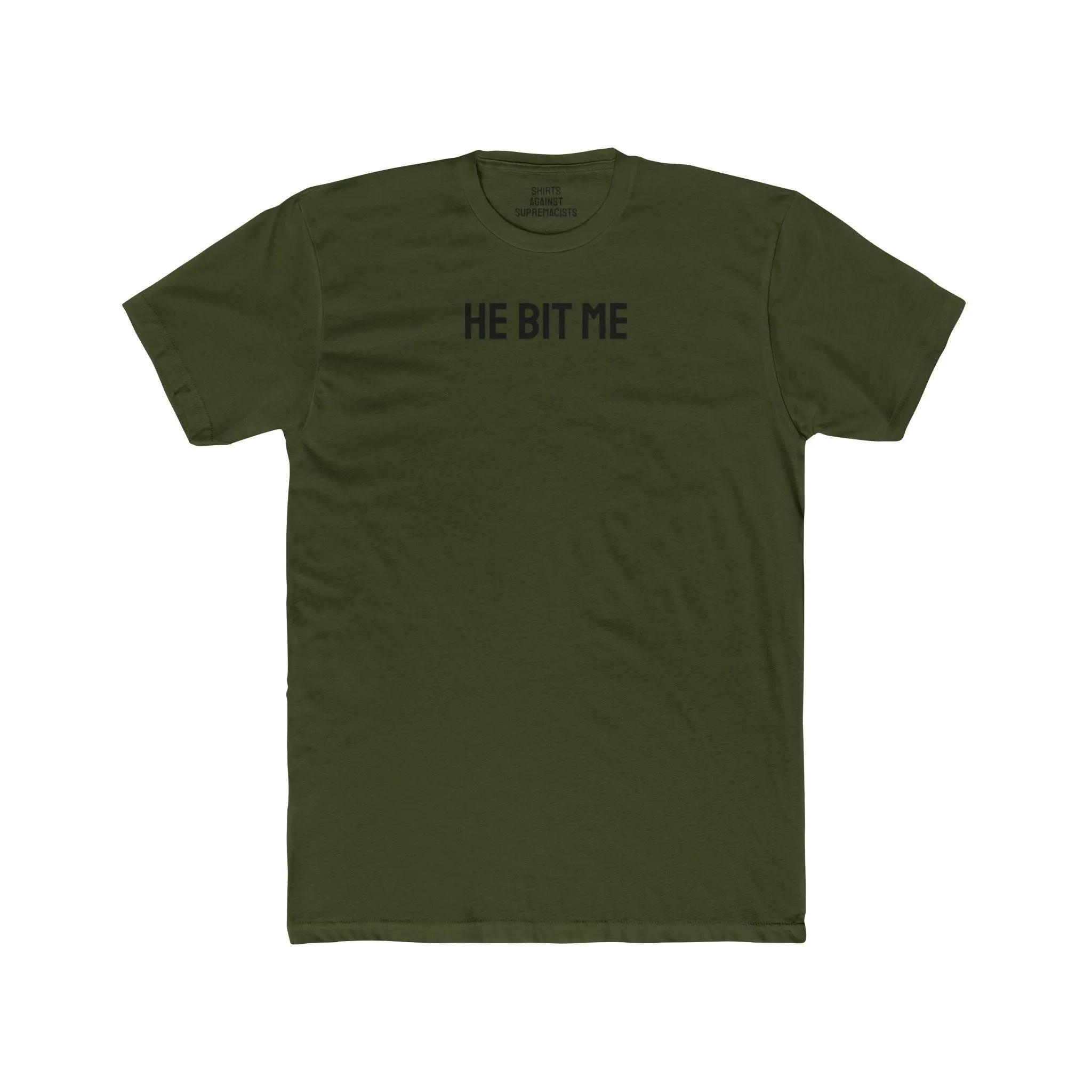 He Bit Me - Couple's Unisex Cotton Crew Tee