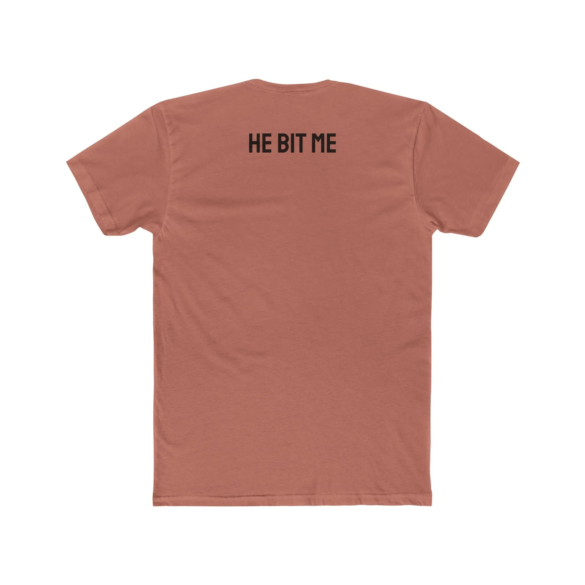 He Bit Me - Couple's Unisex Cotton Crew Tee