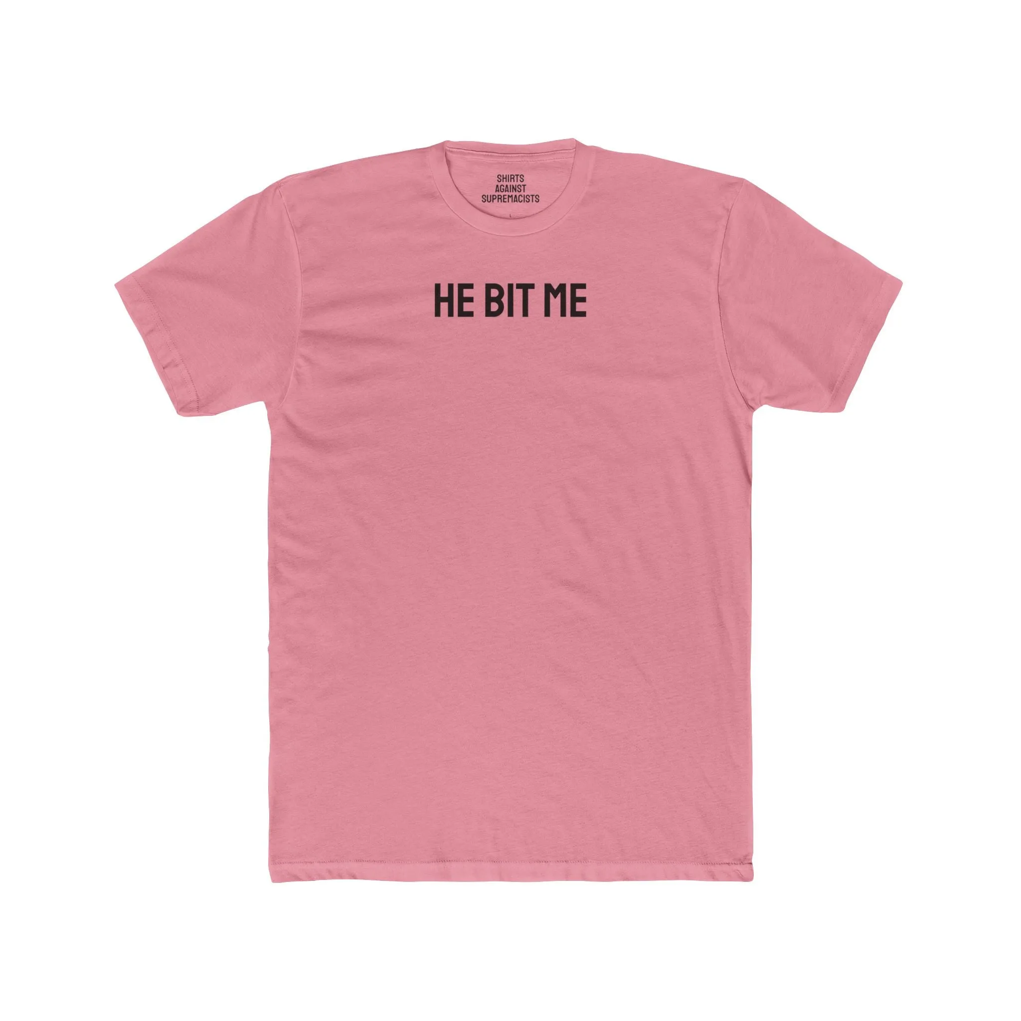He Bit Me - Couple's Unisex Cotton Crew Tee