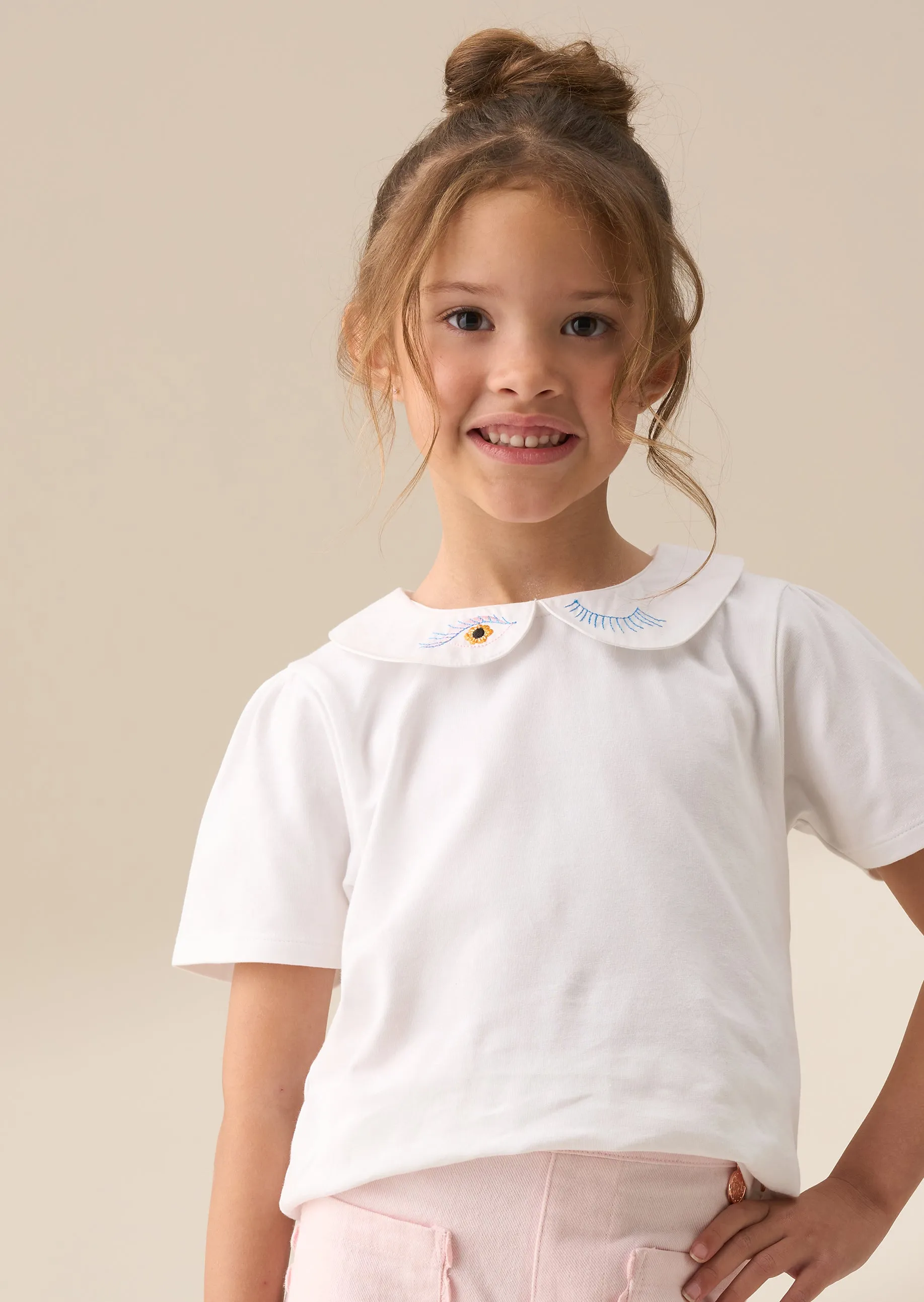 Heidi White Peter Pan Collar Tee