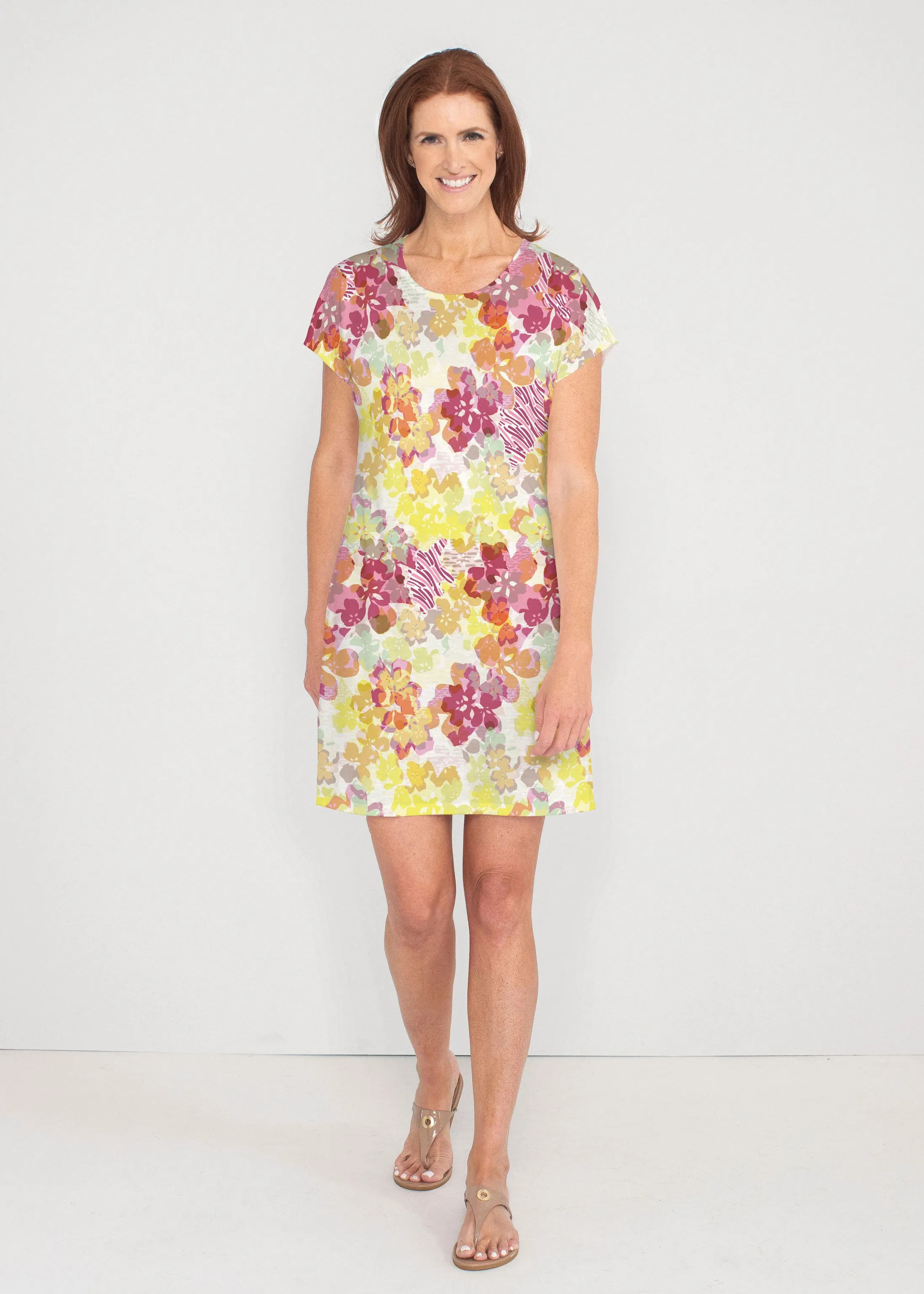 Hollyhocks (8070) ~ Lucy Tee Dress