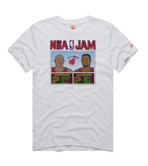 Homage Miami HEAT Classic Edition Tim Hardaway & Alonzo Mourning NBA Jam Tee
