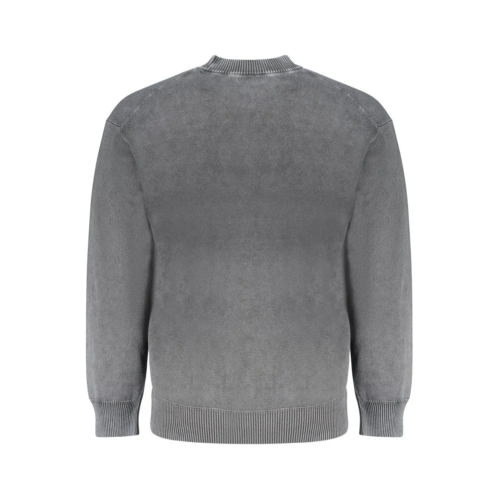 Hugo Boss Black Cotton Men Sweater