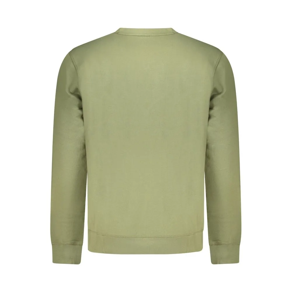 Hugo Boss Green Cotton Men Sweater