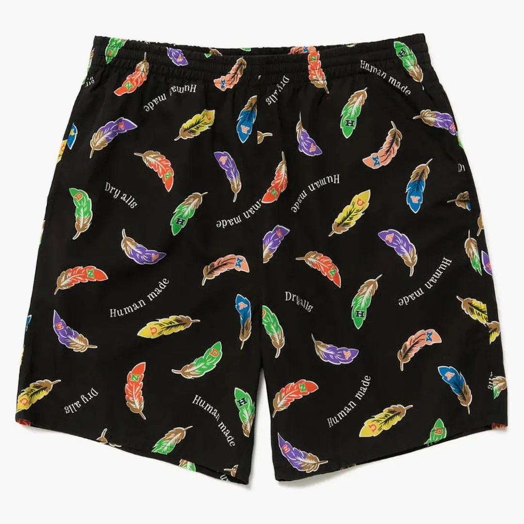 Human Made Feather Shorts Black