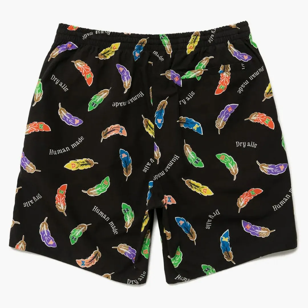 Human Made Feather Shorts Black