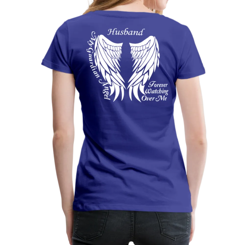 Husband Guardian Angel Women’s Premium T-Shirt (CK1607W)